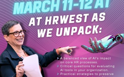 Excited to announce I’m moderating a panel at HRWest Conference this March.